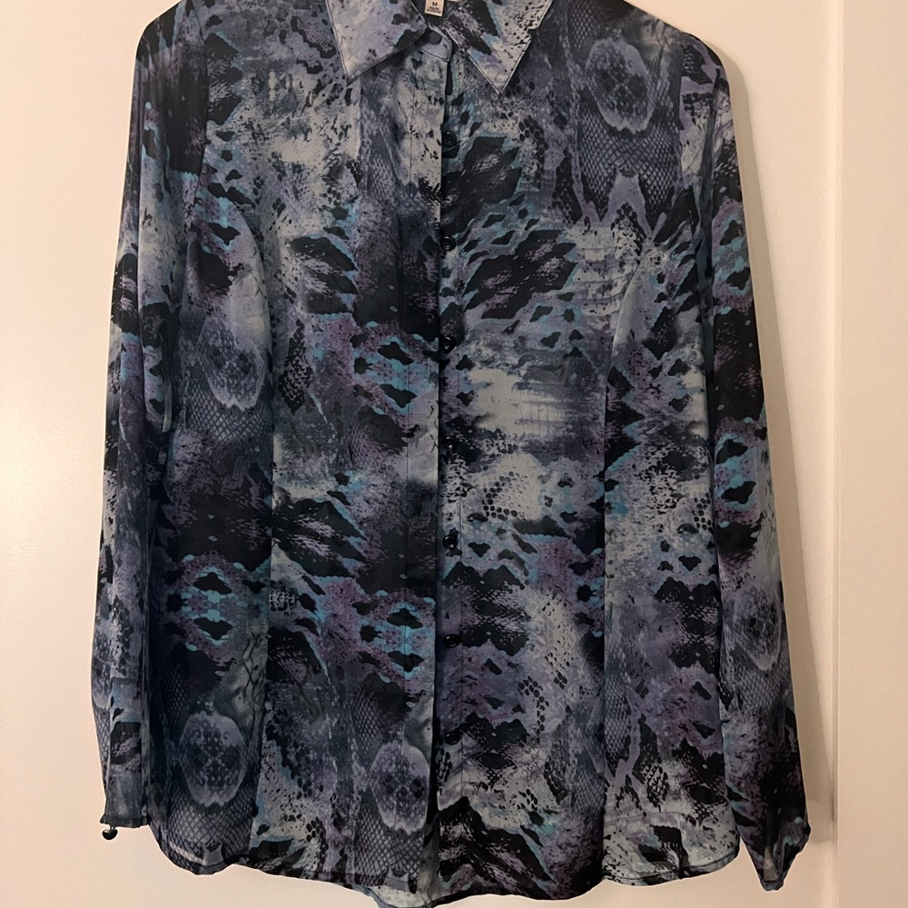 Cabi 609 - Medium Multicolor Python Print Shirt - image 1